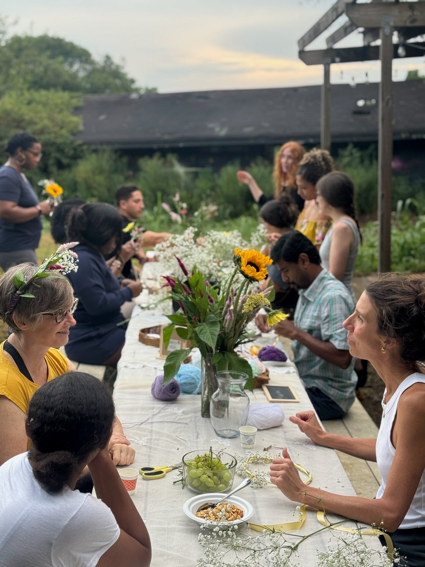 Golden Hour: Bouquets and Bonfire