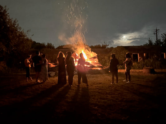 Golden Hour: Bouquets and Bonfire